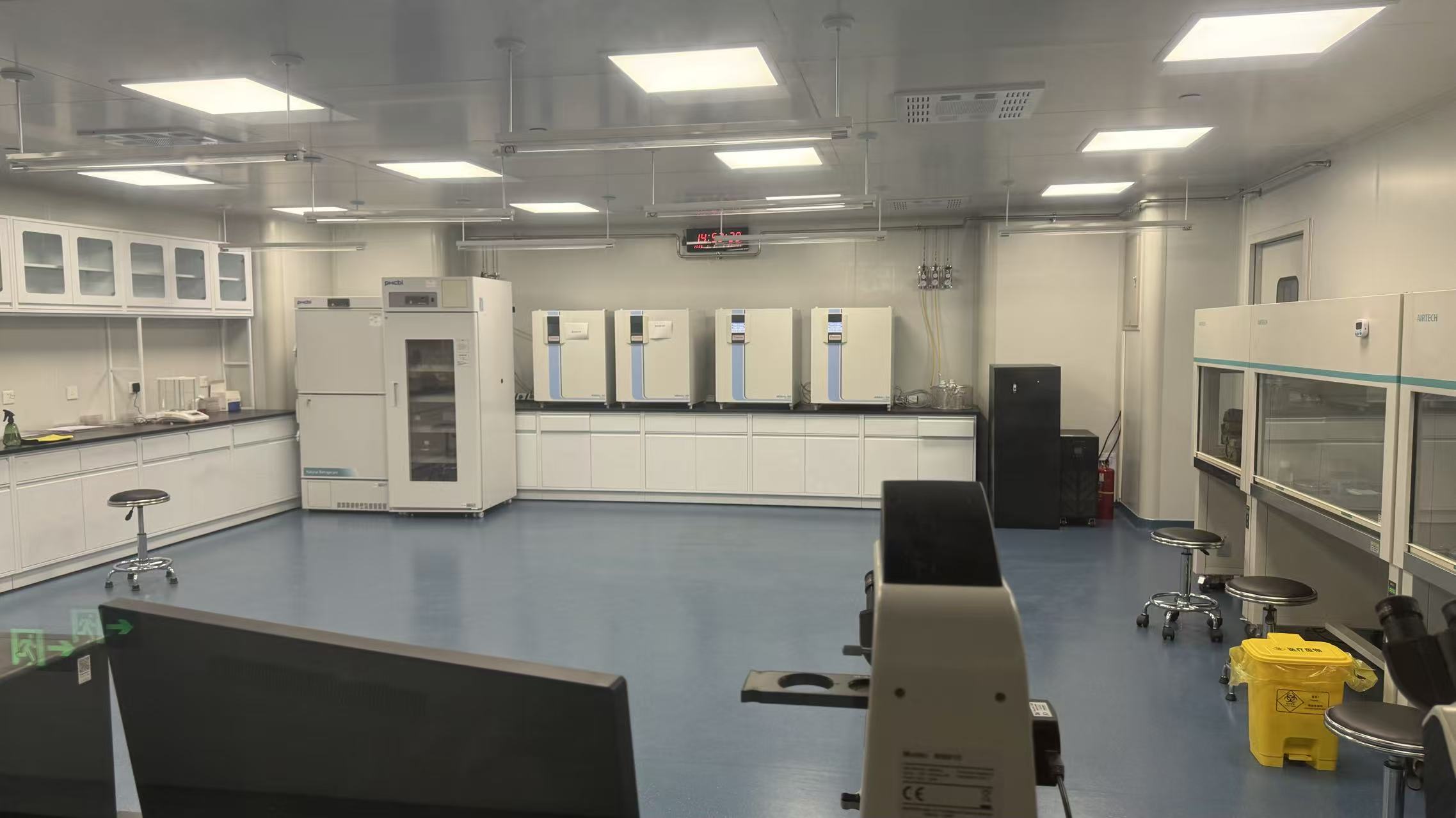 Clean life-science laboratory interior used as functional context